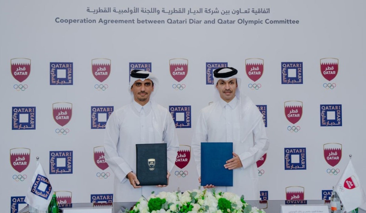 Qatari Diar and Qatar Olympic Committee Sign Agreement to Boost Sports and Community Initiatives
